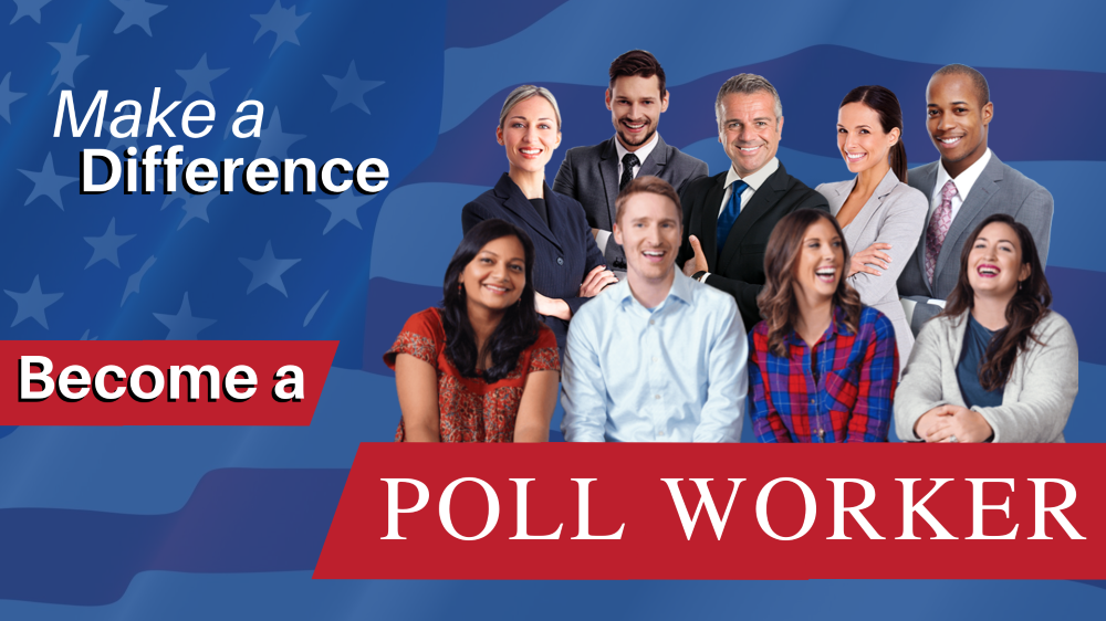 Make a Difference: Become a Poll Worker graphic