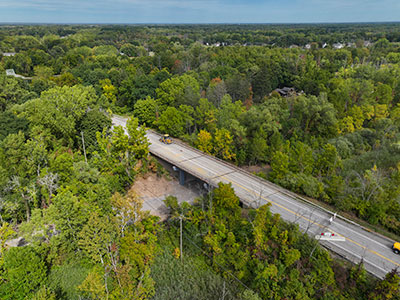 Photo of bridge construction